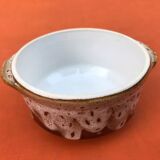 1960s Round Ceramic Terrine with "fat lava" effect