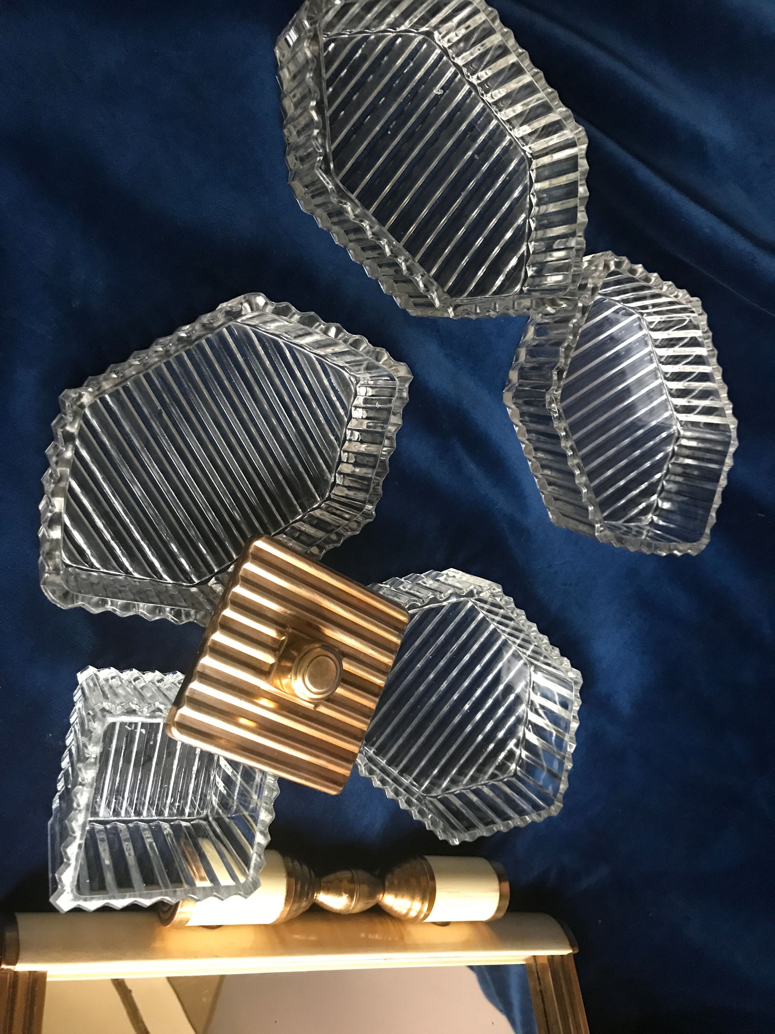Art Deco servant mirror tray