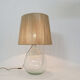 Table lamp from the 70s and 80s and its rope lampshade.