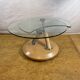 Vintage Tokyo Twist Swivel Coffee Table – Extendable Glass Top Stylish