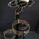 Vintage Hollywood Regency Floor Lamp Lotus Flowers