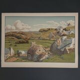 Lithograph by Henri Rivière Aspects of Nature - Le Vallon