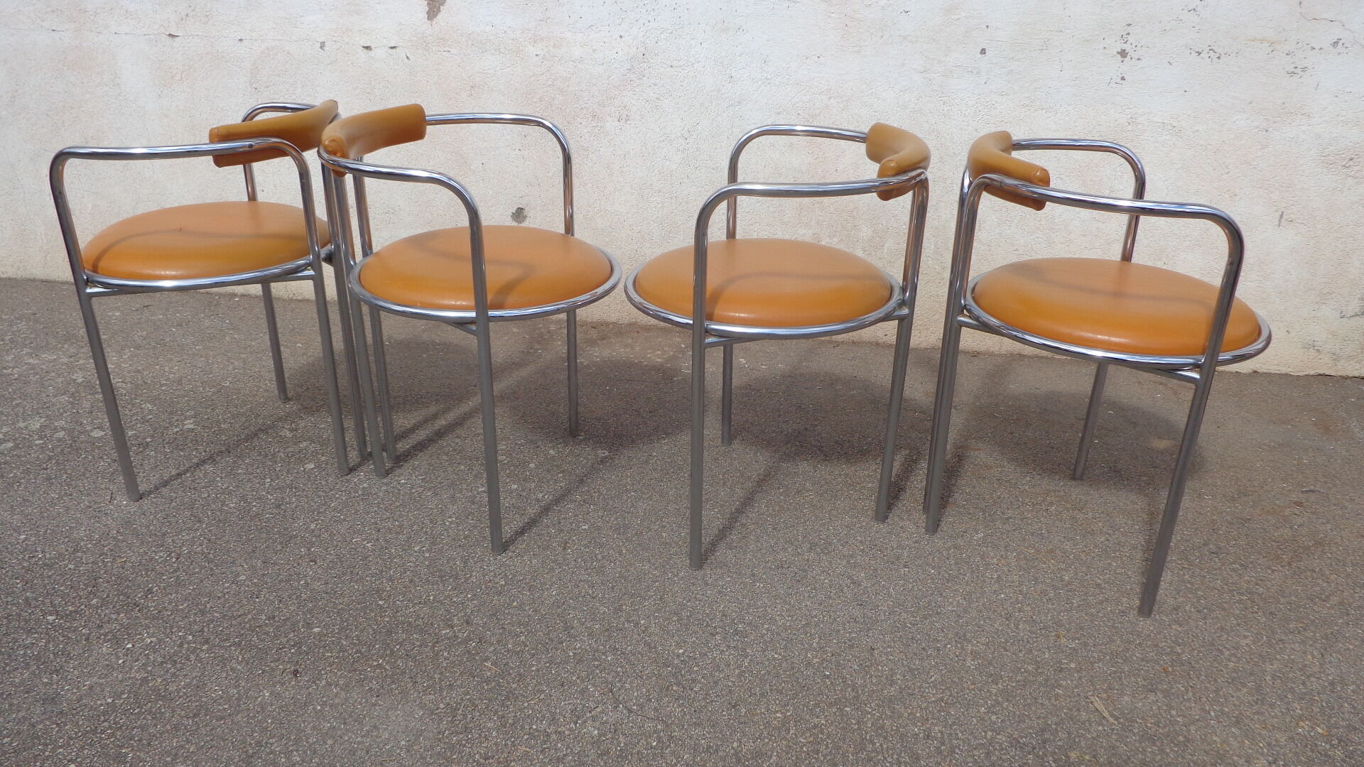 Vintage orange chairs