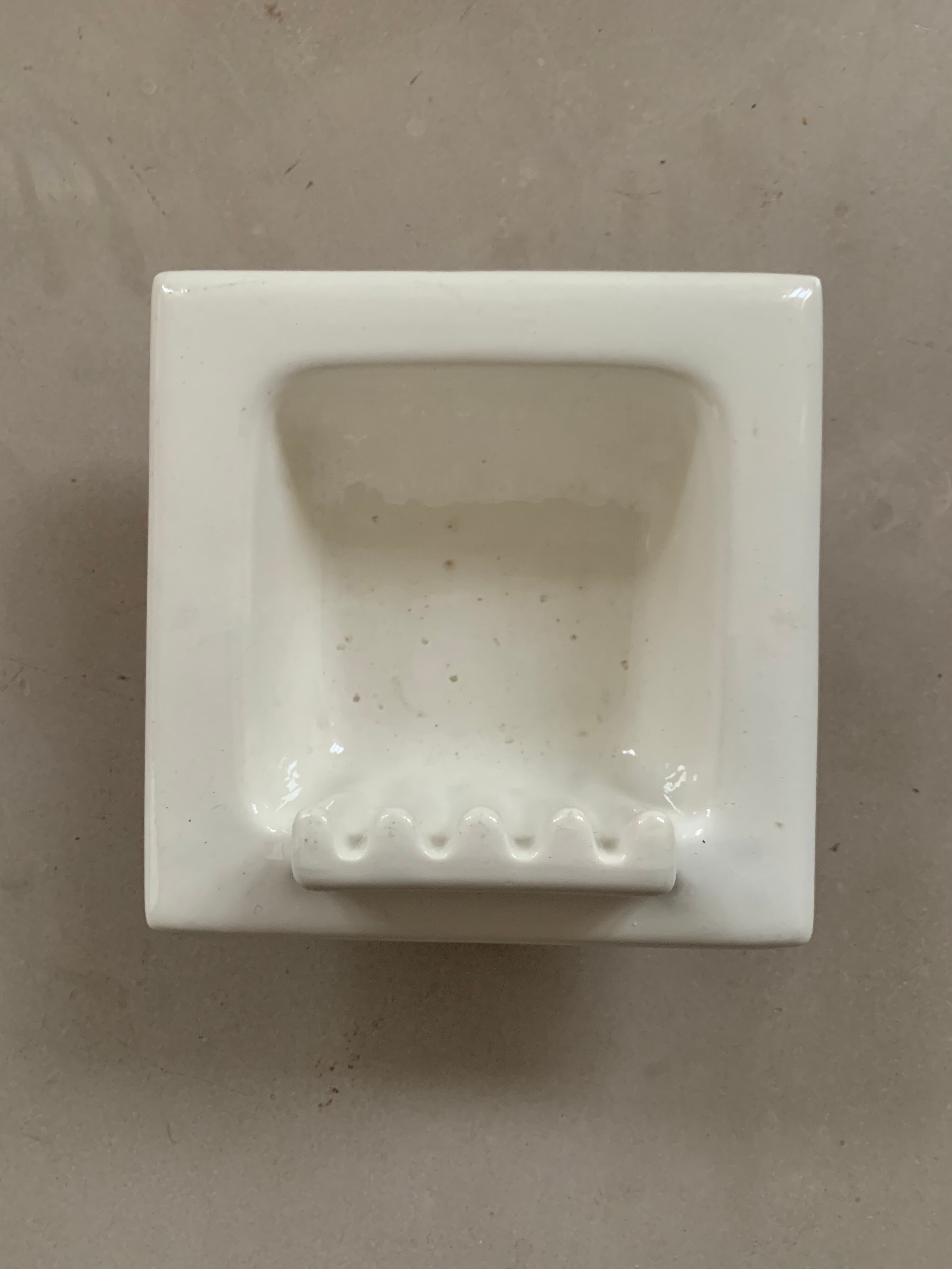 Antique Art Deco wall soap dish