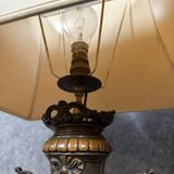 Paire de lampes époque Napoléon III en régule patiné vers 1880