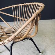 Mid-Century Modern Bamboo Lounge Chair, France, 1950s