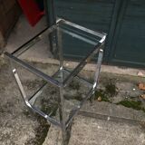 Hexagonal side table style modern art