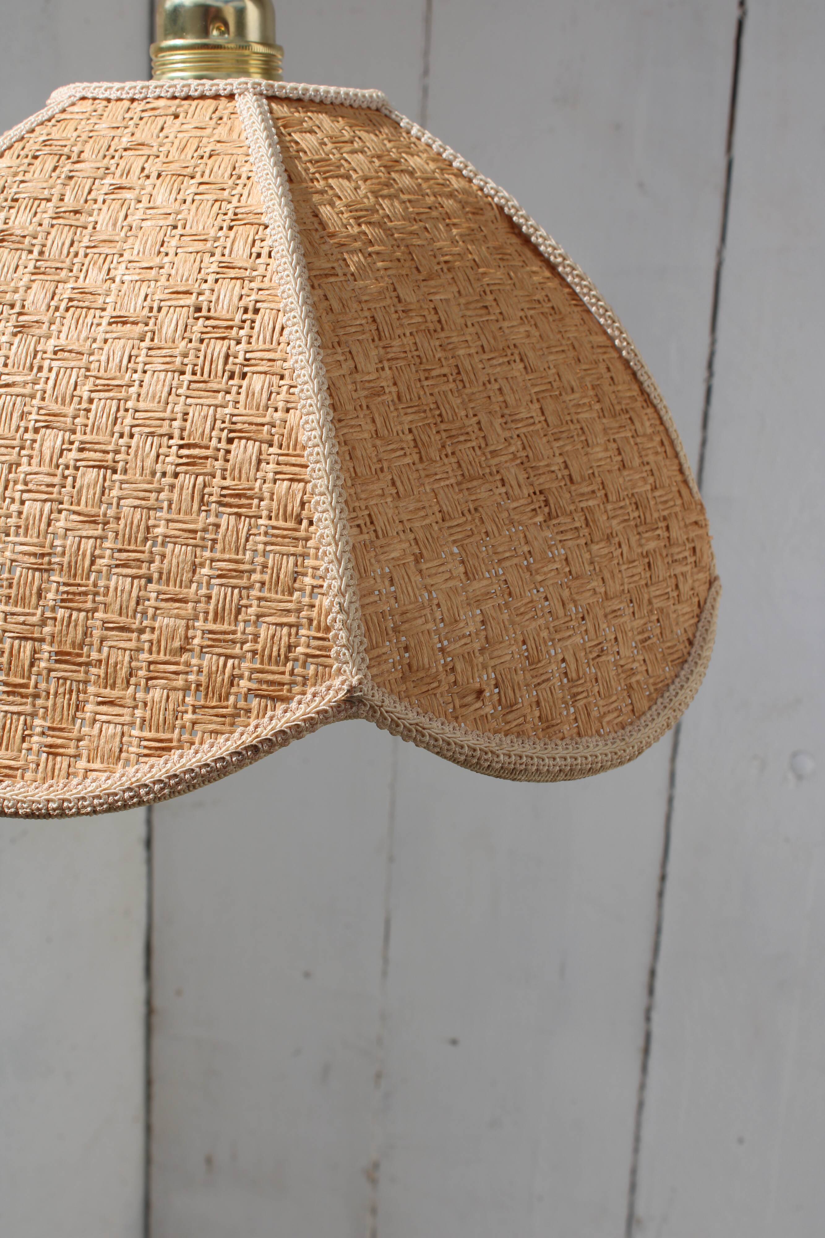 Realectrified rattan flower suspension