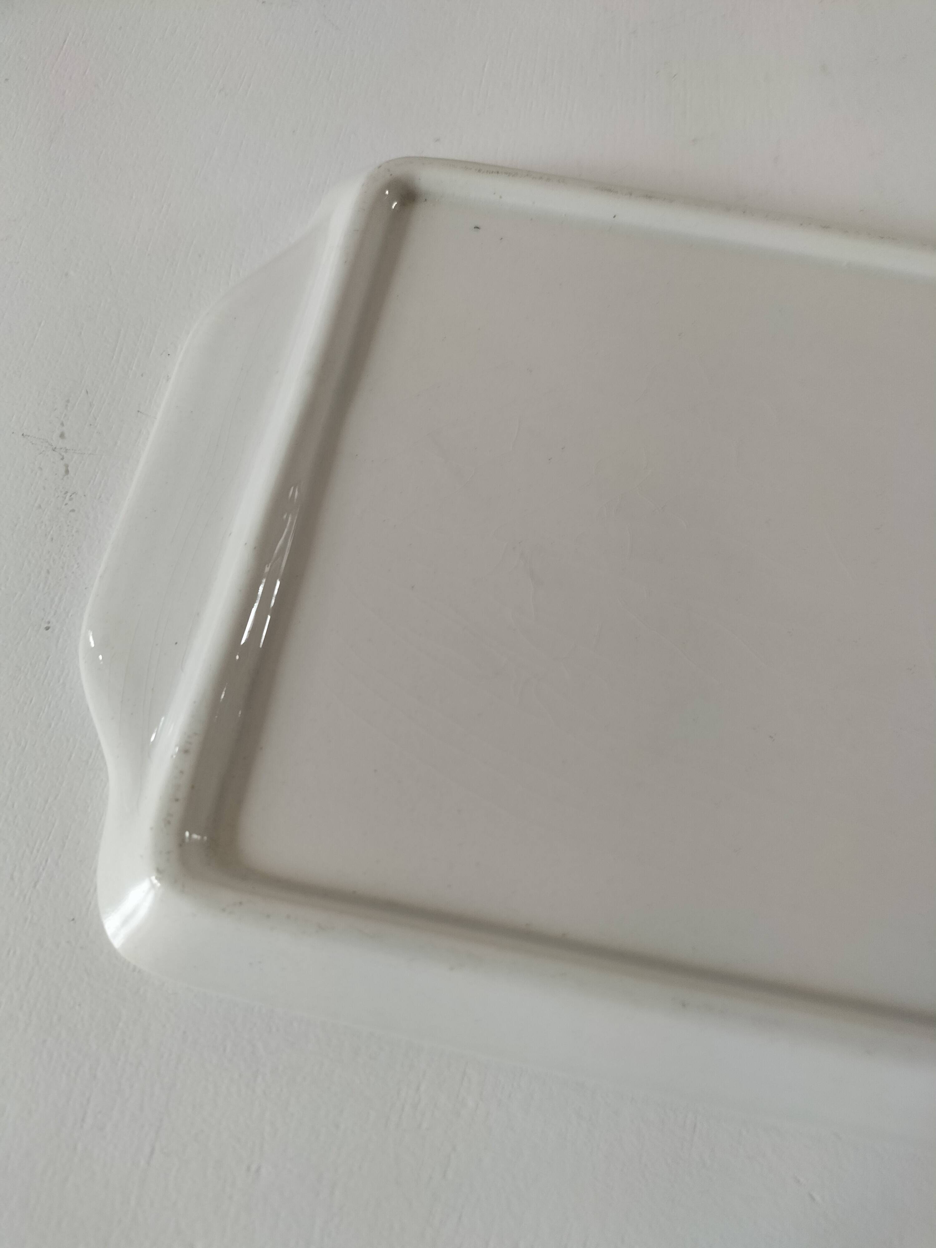 rare rectangular KG Lunéville dish from the 1900s