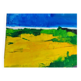 Modern landscape painting of Provence