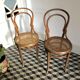 Wooden bistro chairs and canning