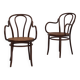 Pair of Thonet bentwood armchairs