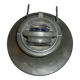 Pewter ship inkwell