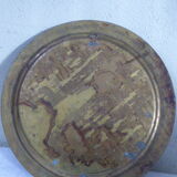 Plate brass, inlaid with metal sheets