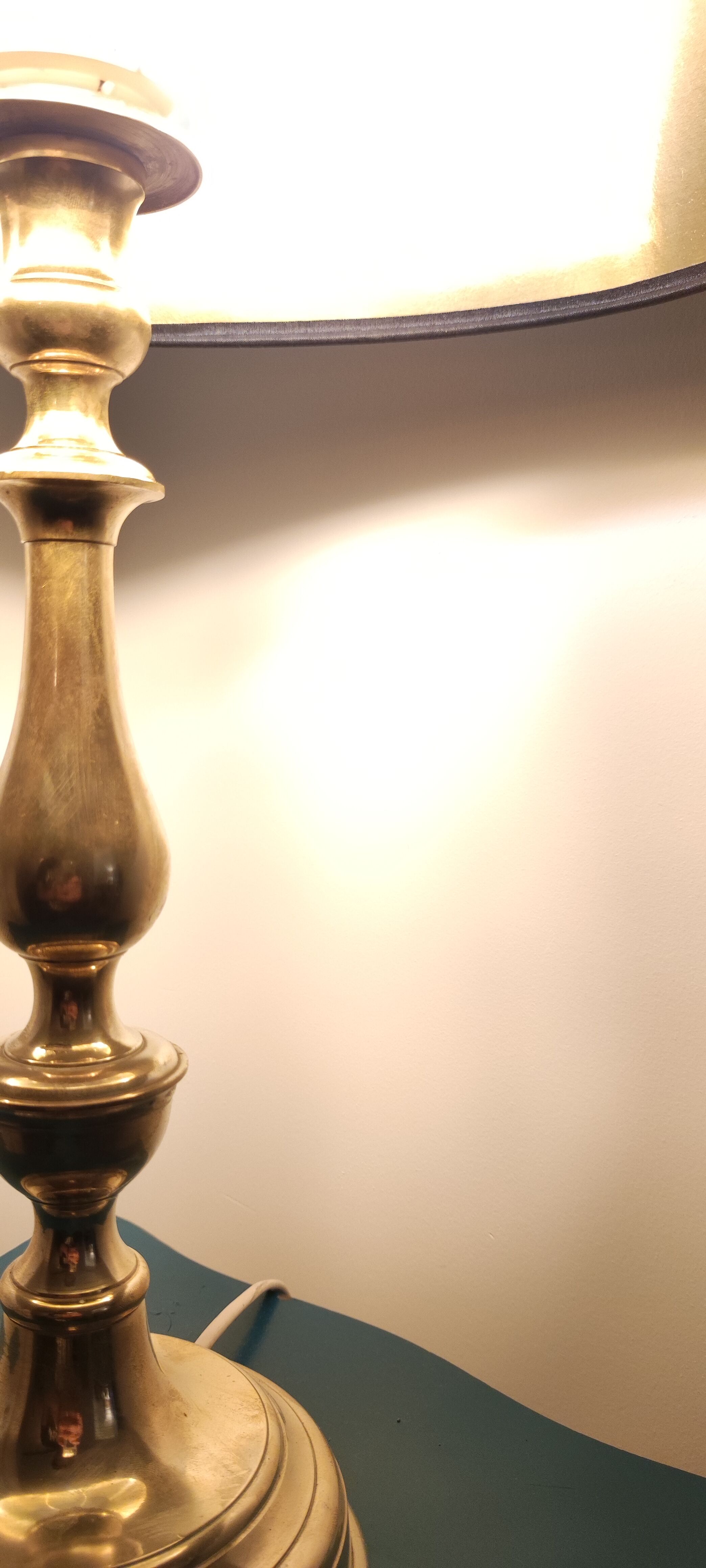 Brass table lamp