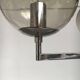 Chrome and glass floor lamp in mid-century German space style by Hustadt Leuchten, 1960s.