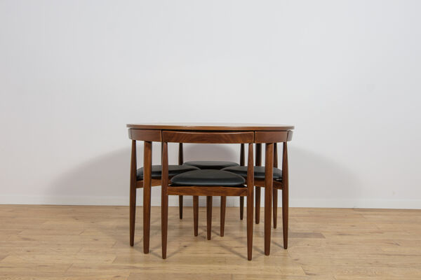 Ensemble de salle à manger Mid-Century par Hans Olsen pour Frem Røjle, Danemark, années 1950, ensemble de 5.