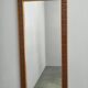 Danish Pine and Ceramic Tile Wall Mirror, 1960s