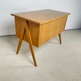 Desk feet compass in oak, 1950