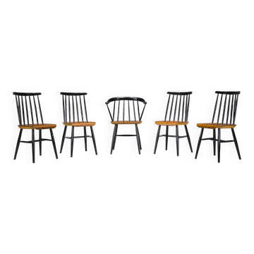 Fanett Dining Chairs attributed to Ilmari Tapiovaara, 1960s, Set of 5