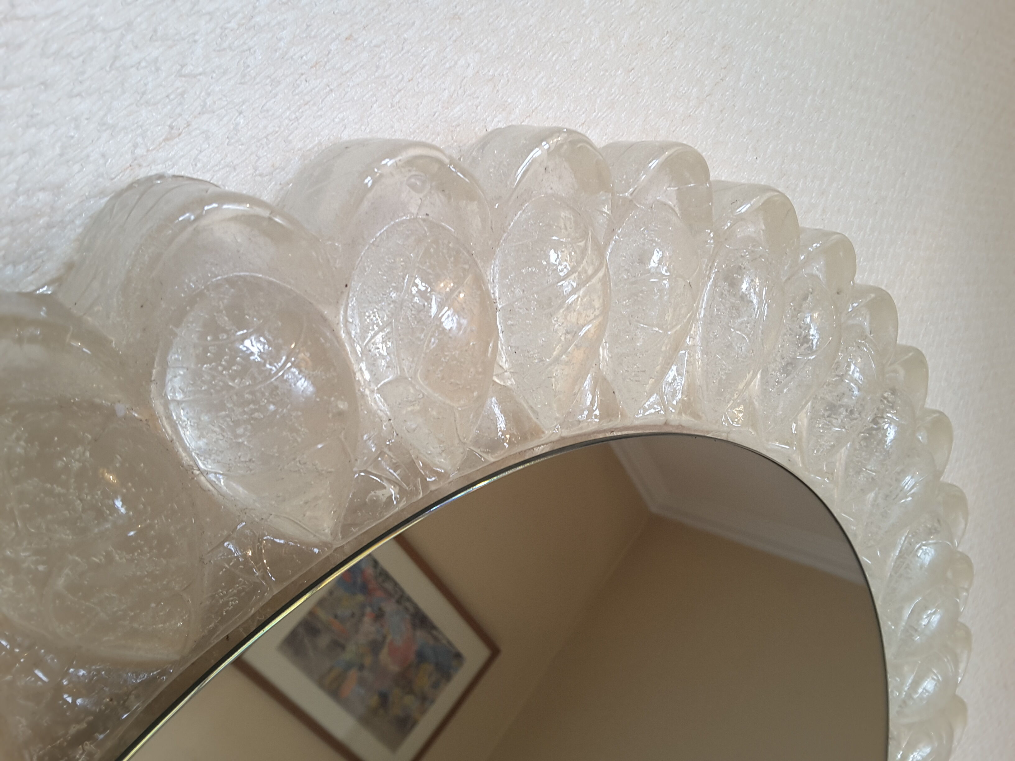 Flower round mirror - 64cm