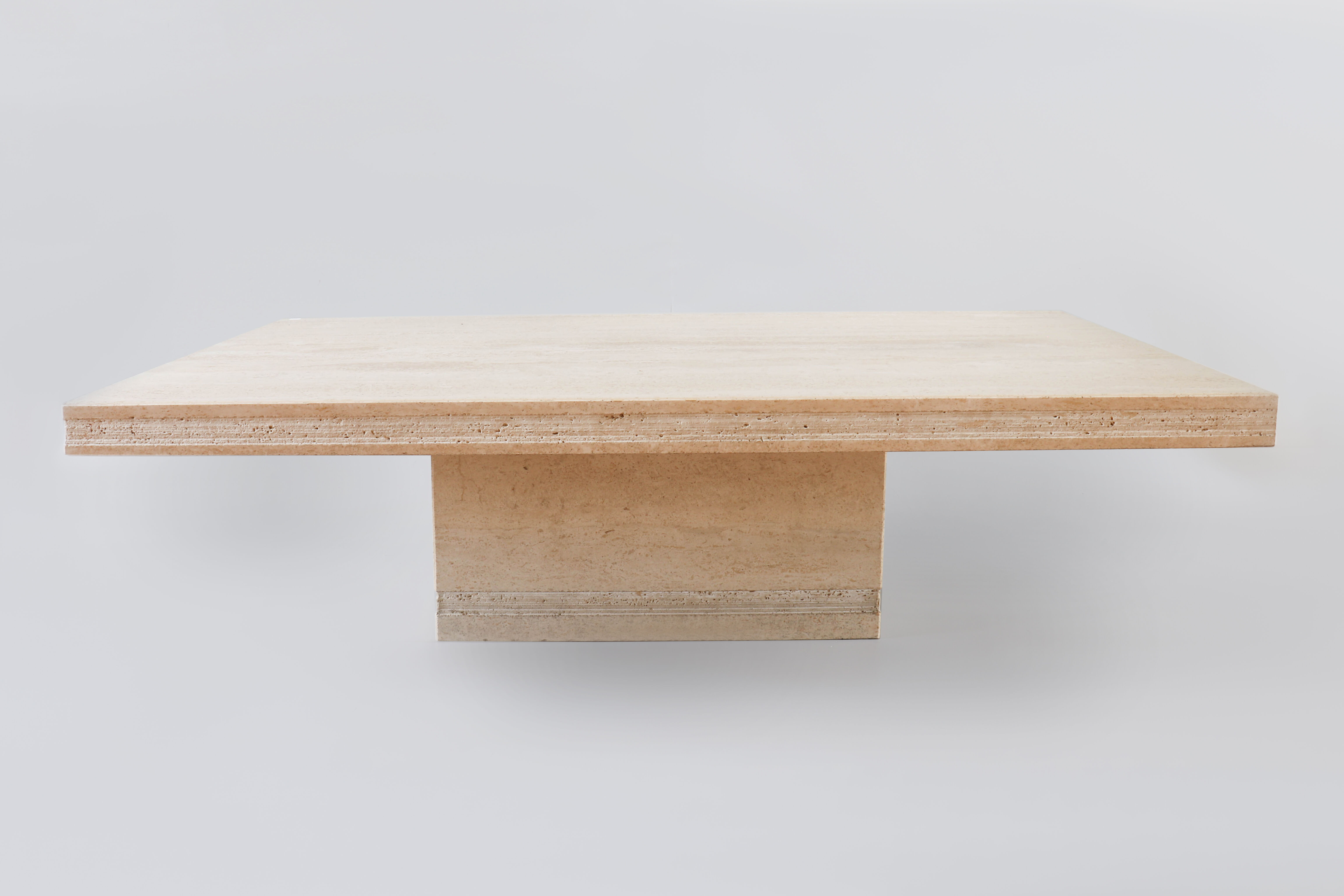 Vintage travertine coffee table