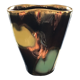 Vase decoration flamed 4 colors
