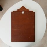 Art Deco beveled mirror in solid oak 50.5*33