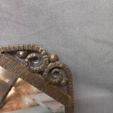 Art Deco mirror 1930 in beaten iron