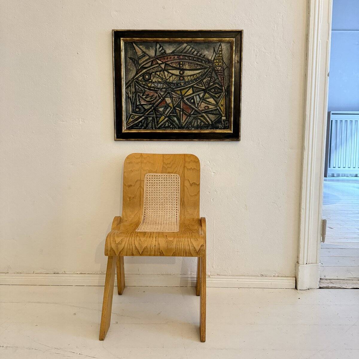 Unknown, Untitled, 1968, Chalk & Acrylic, Framed