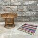 Portable bar in rattan 1950