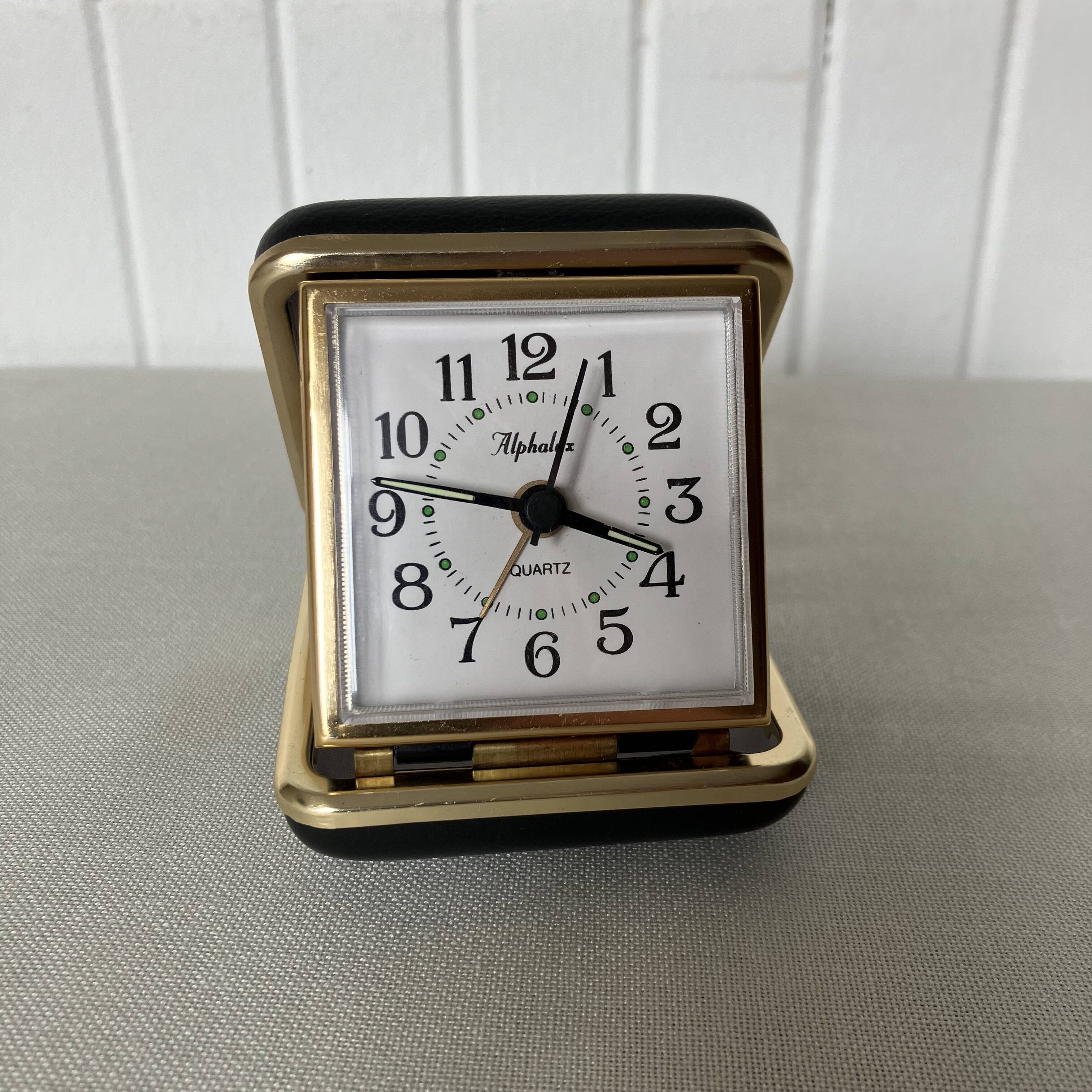 Alphalux Quartz Travel Alarm Clock