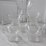 Set of 8 champagne glasses 50s