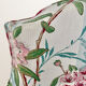 Napoleon III period armchair, floral fabric with cushion.