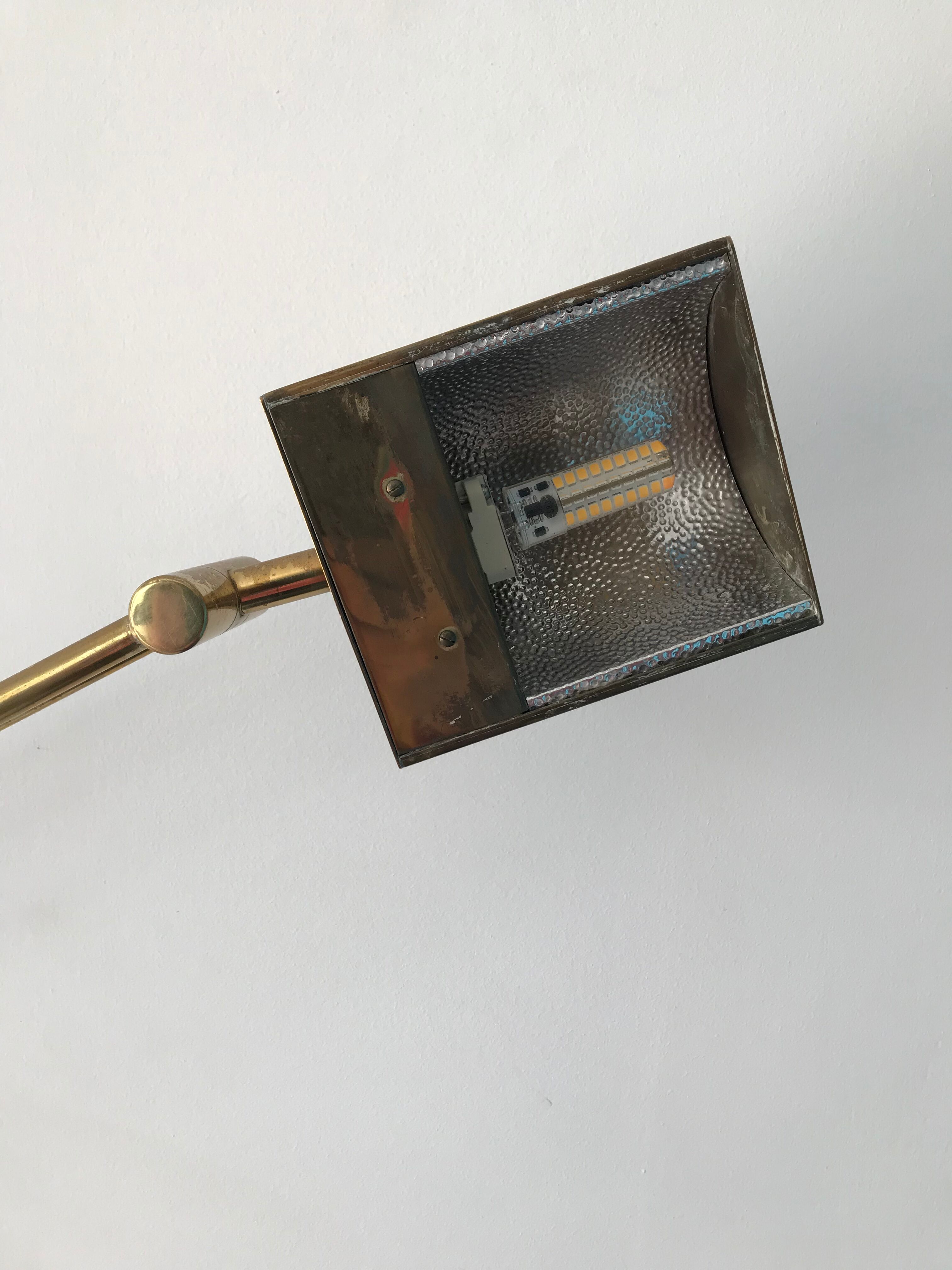 French brass pendulum lamp