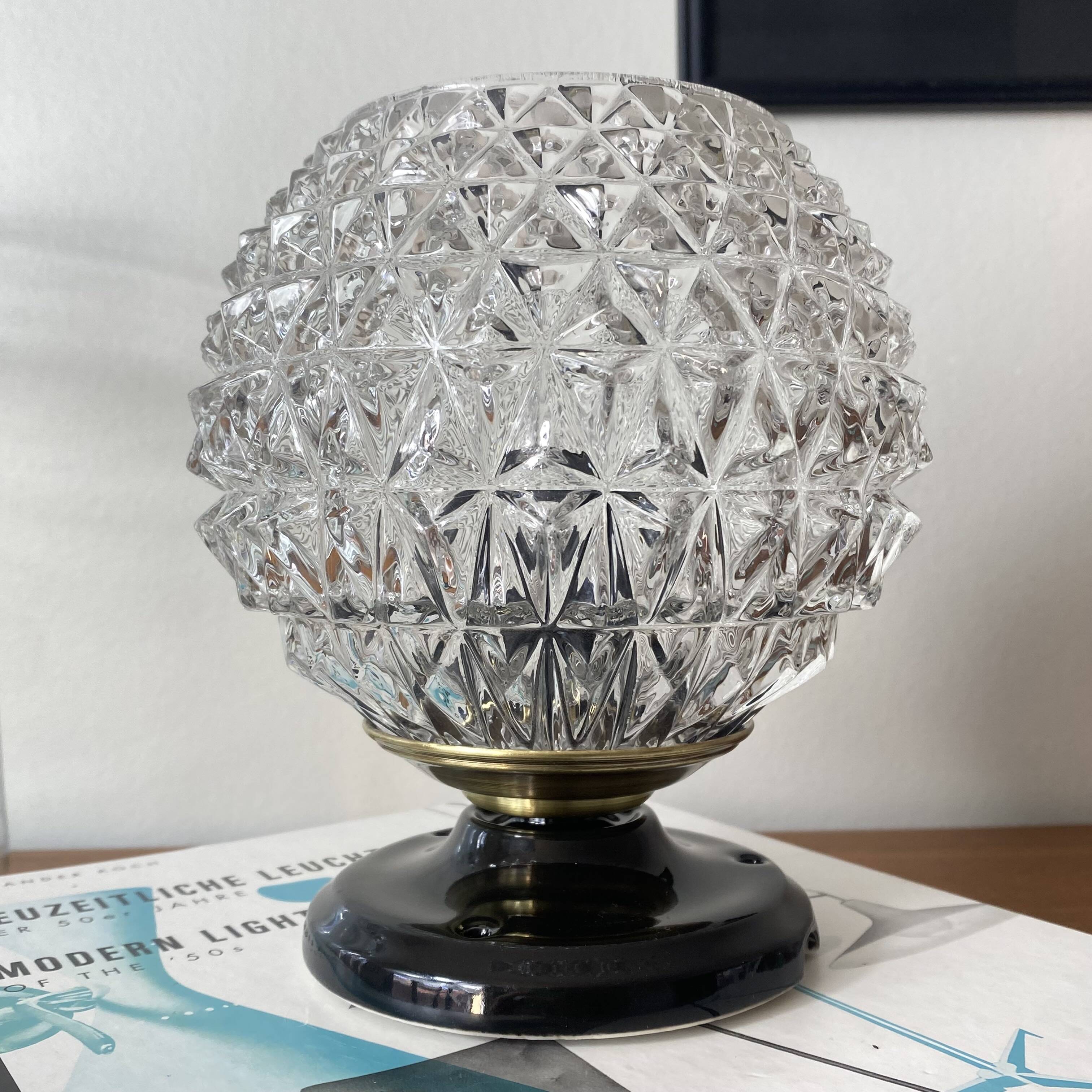 Ceiling light or globe wall light, 14 cm, porcelain rose.