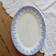 Antique oval plate, ironstone Boch La Louvière Clara.