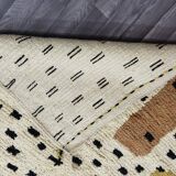 Handmade pure wool Moroccan rug, size 140 x 260 cm.