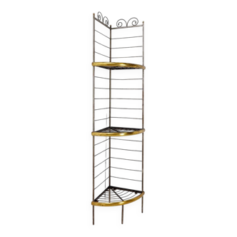 Corner Bakers Rack 3-Tier Plant Stand Kitchen Dining Shelf