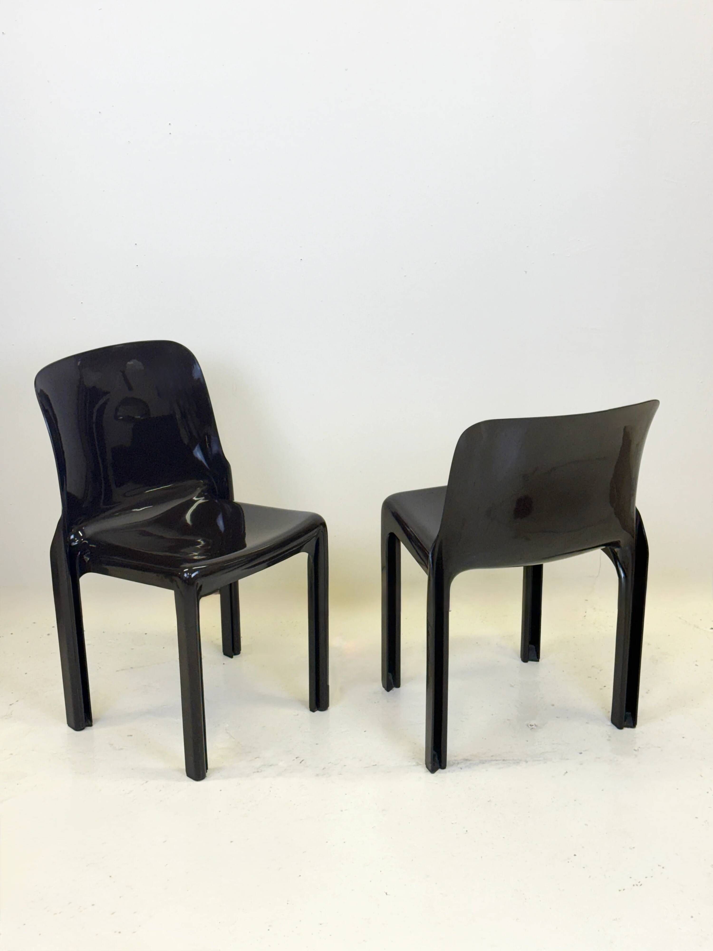 Pair of "Selene" chairs by Vico Magistretti for Artemide, Italy, 1970s