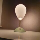Pastel and gold green table lamp, France