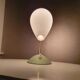 Lampe de table verte pastel et or, France