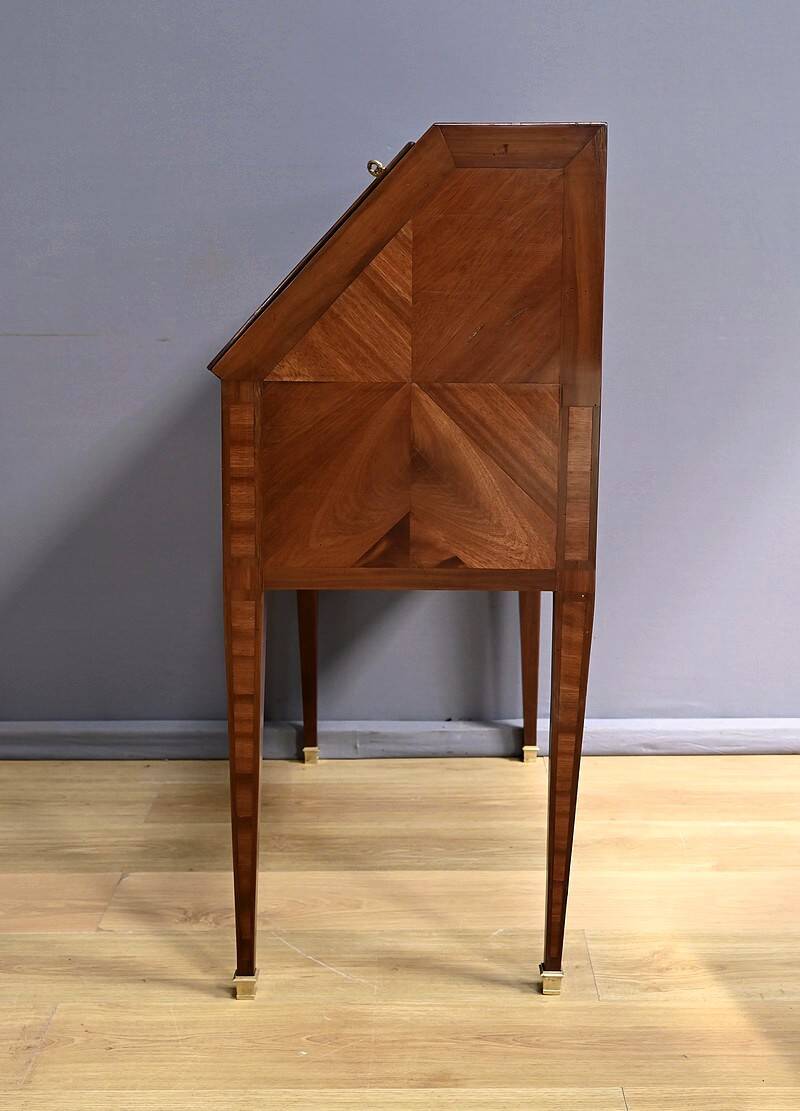 Rosewood and Mahogany Sloping Desk, Louis XVI Style – Mid-19th Century