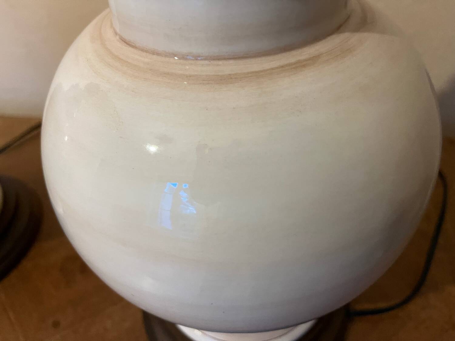 Pair of ceramic lamp bases