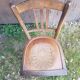Old wooden bistro chair seat vintage relief drawing