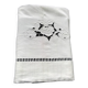 Antique linen sheet with embroidery and days 2.25 x 3.05 m