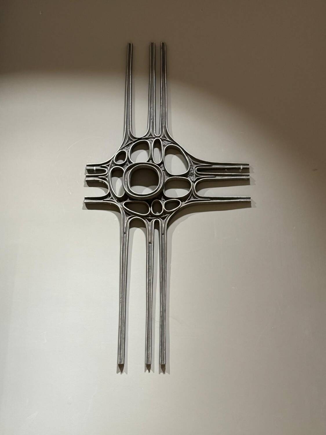 Brutalist wall sculpture from the 1970s