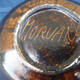 Empty flaming sandstone pocket of the green Morvan L 22.5 cm