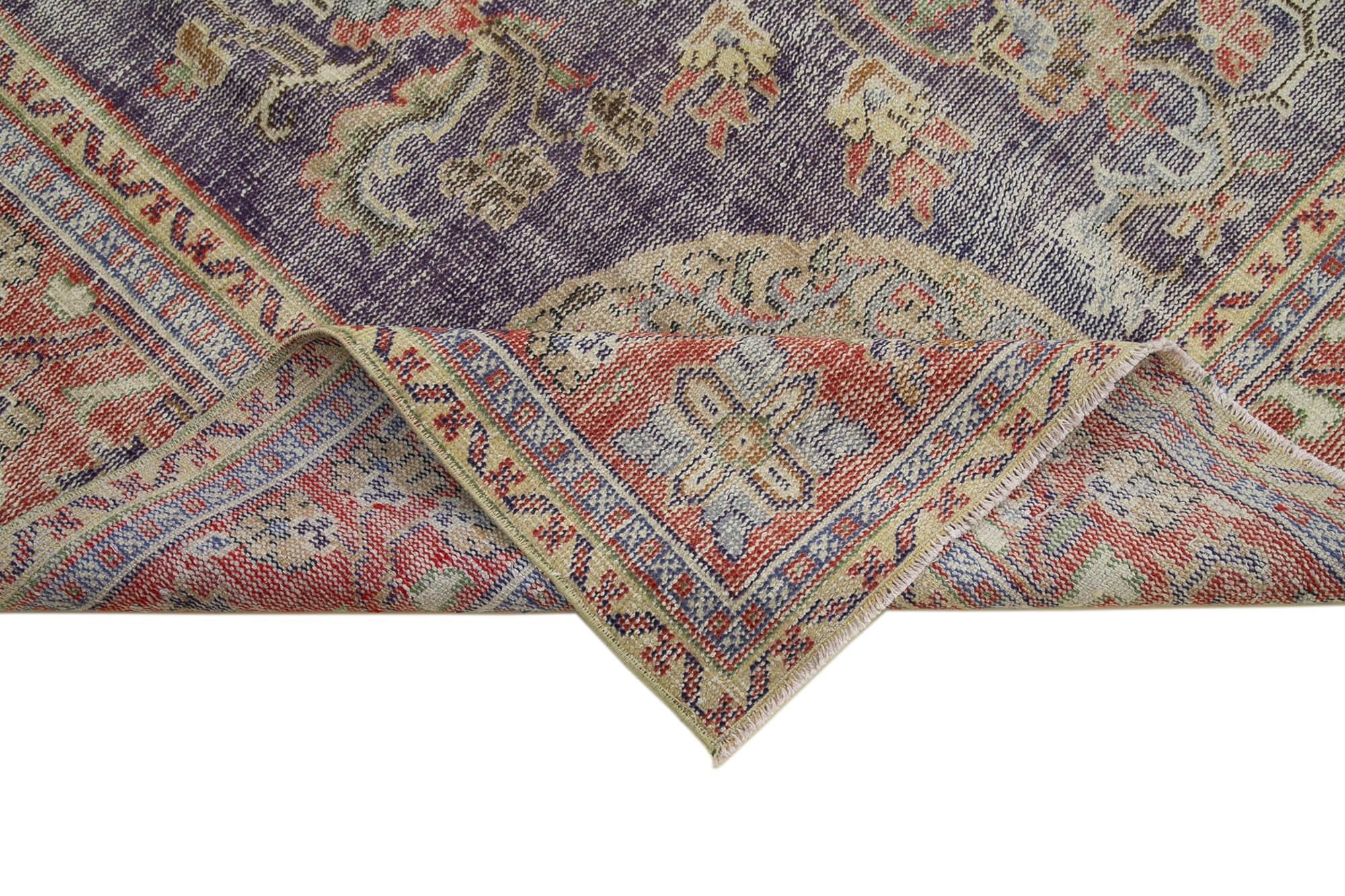 Red vintage large area rug 316 x 230 cm