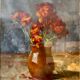Old painting, still life with cloves by Abel Gay (1877-1961)